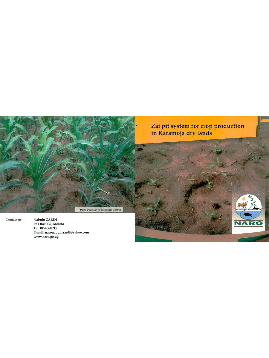 First page of Zai Pit System for Crop Production in Karamoja Dry Lands