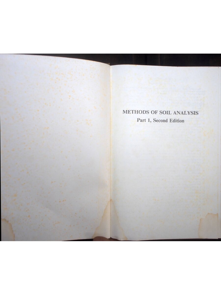 First page of Methods of Soil Analysis: Physical and Mineralogical Methods