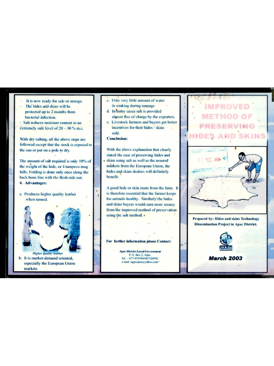 First page of Improved Method of Preserving Hides and Skins