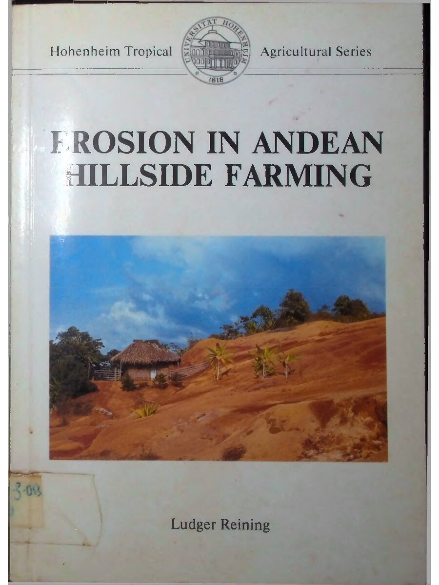First page of Erosion in Andean Hillside Farming