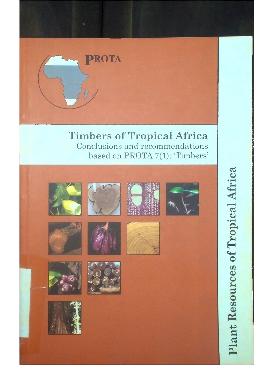First page of Timbers of Tropical Africa: Conclusions and Recommendations Based on PROTA Timbers