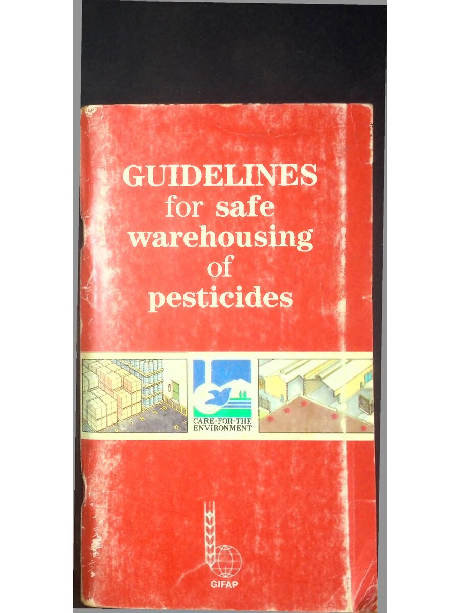 First page of Guidelines for Safe Warehousing of Pesticides