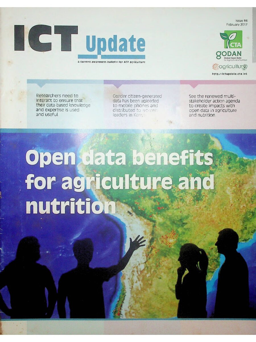 First page of Open Data Benefits for Agriculture and Nutrition