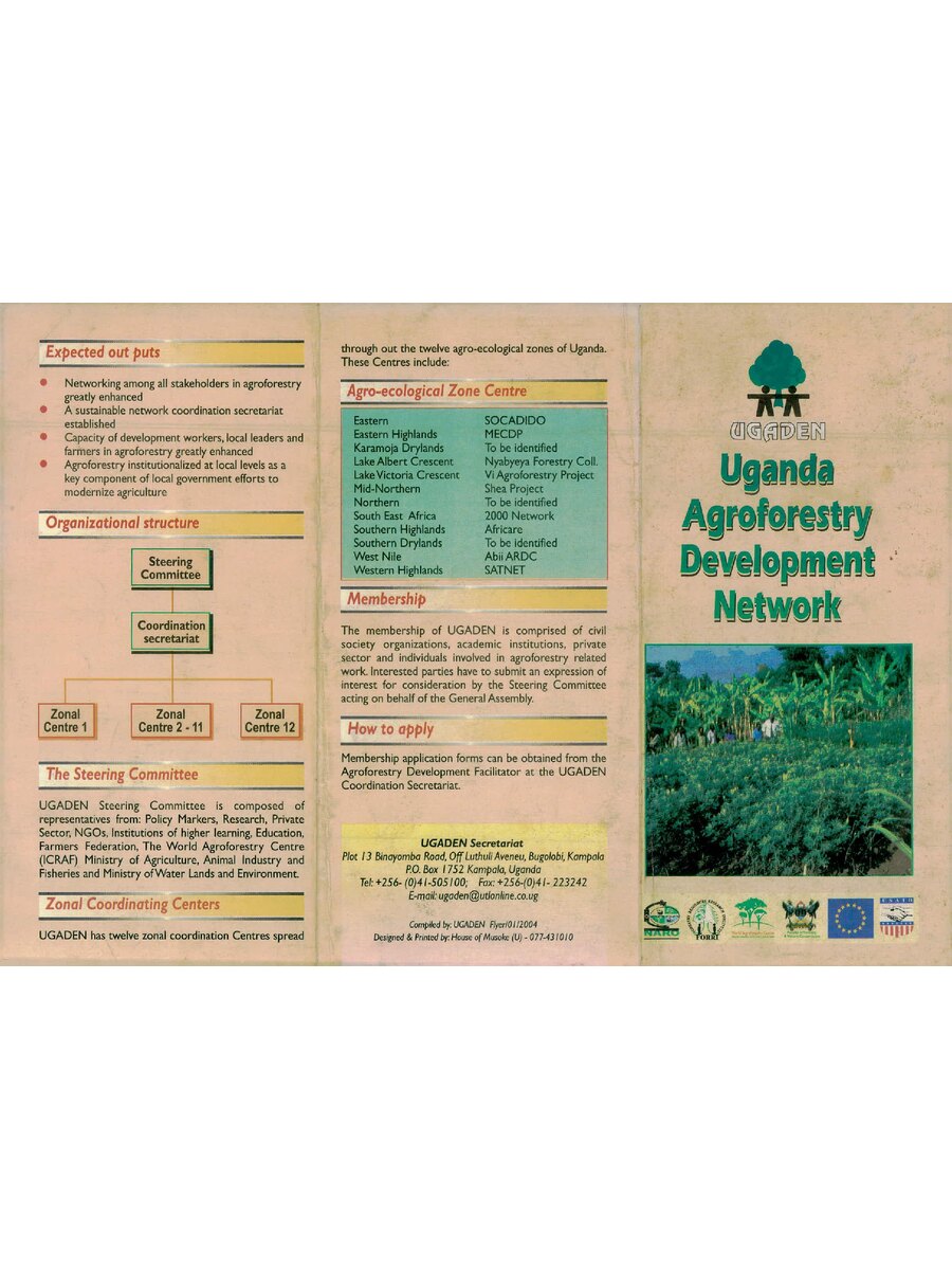 First page of Uganda Agroforestry Development Network: UGADEN