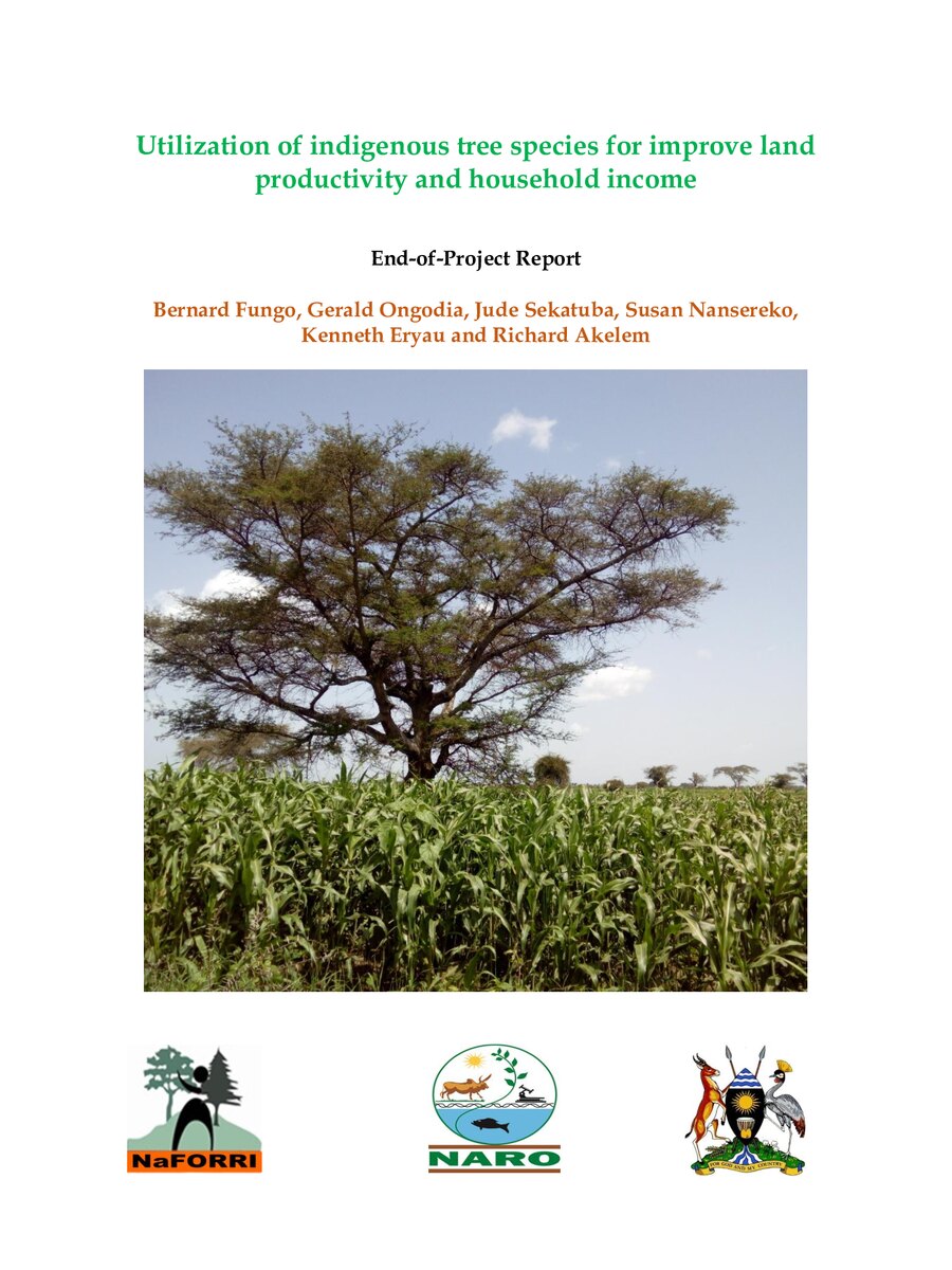 First page of Utilization of Indigenous Tree Species for Improve Land Productivity and Household Income